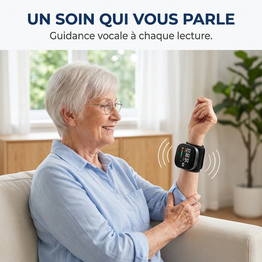 Tensiomètre Numérique Automatique au Poignet avec Écran Incurvé