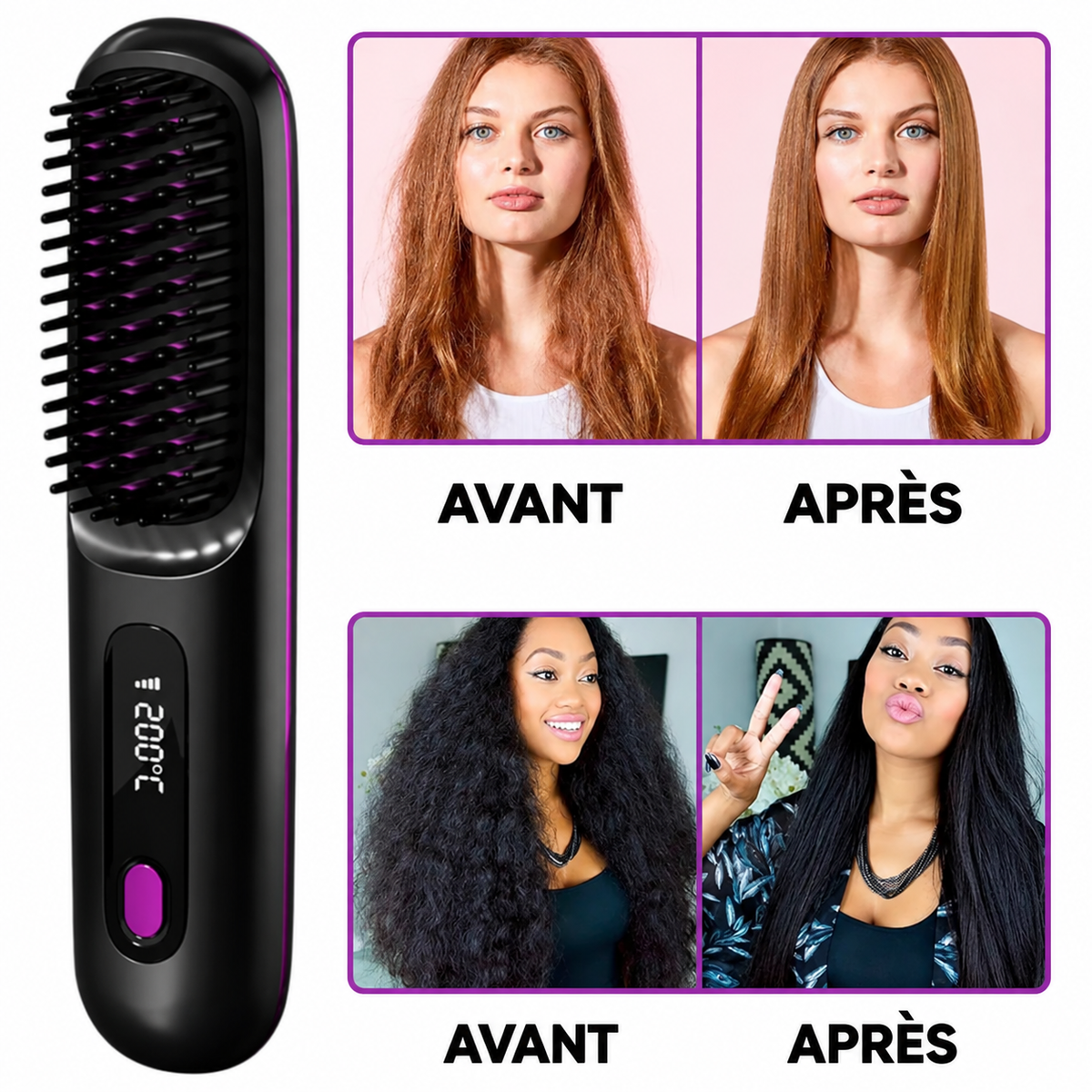Brosse lissante sans fil