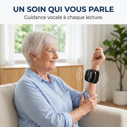 Tensiomètre Numérique Automatique au Poignet avec Écran Incurvé